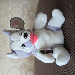 1998 Coca-Cola Husky Dog Plush with Coke Bottle #0136 NWT